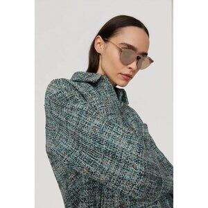 B-180. Illesteva Brown Leonard Mask Sunglasses